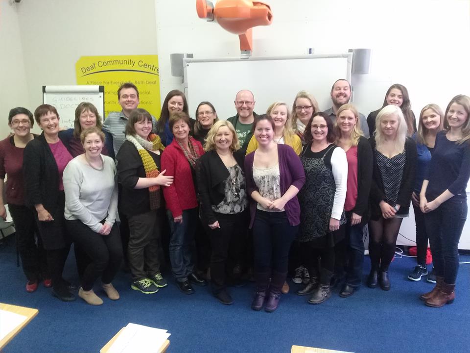 Attendees at the Mental Health Interpreting training in DCC Limerick